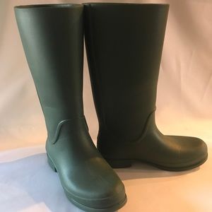 CROCS Rain/Garden Boots Green Size 8